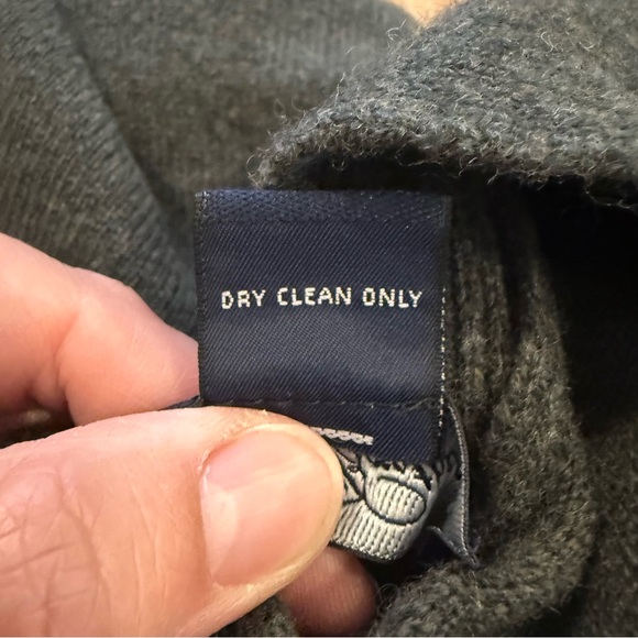 Vintage Brooks Brothers Lambswool Cardigan Men’s XL Sweater Gray Made USA Preppy - Picture 6 of 7